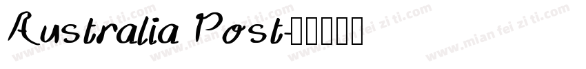 Australia Post字体转换
